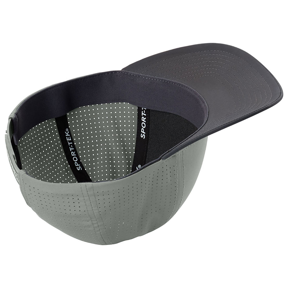 Sport-Tek Silver Pro-Cut Adjustable Cap