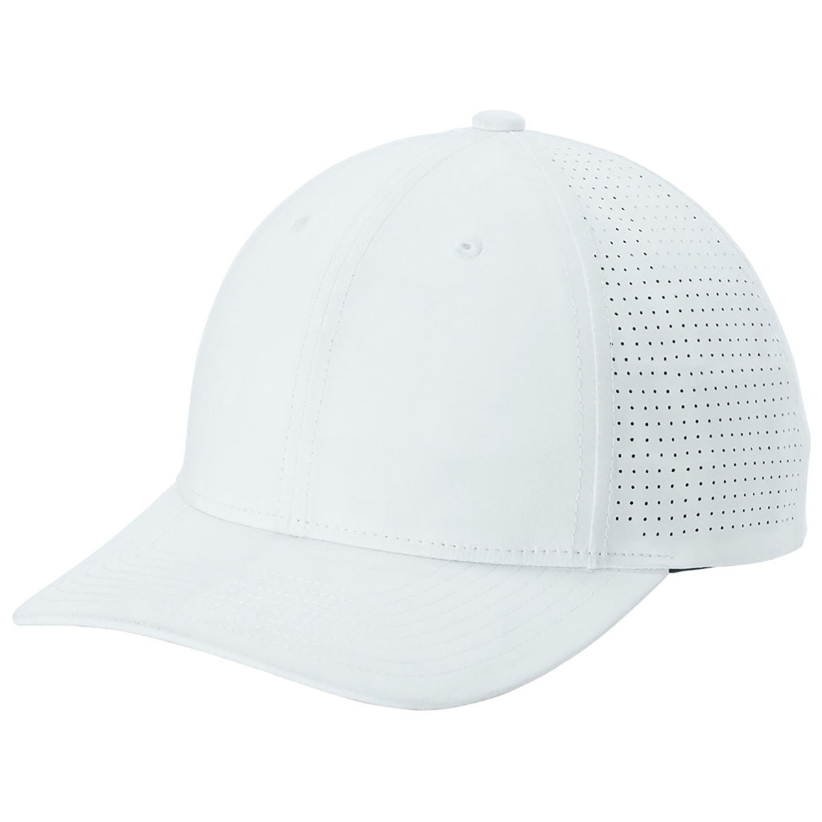 Sport-Tek White Pro-Cut Adjustable Cap