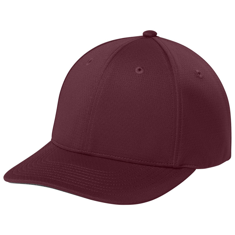 Sport-Tek Maroon Impact Mesh Stretch-Tek Adjustable Cap