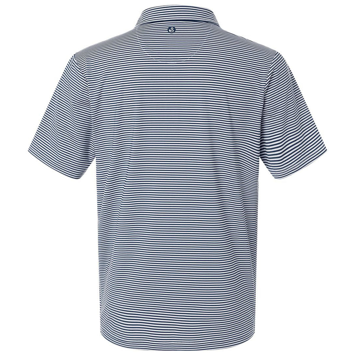 Swannies Men's Navy White Smith Striped Polo
