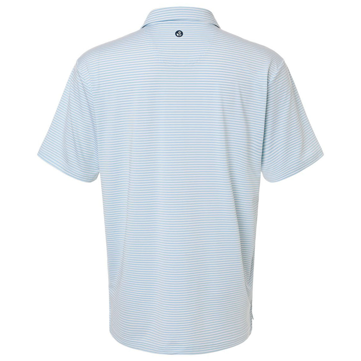 Swannies Men's Sky White Smith Striped Polo