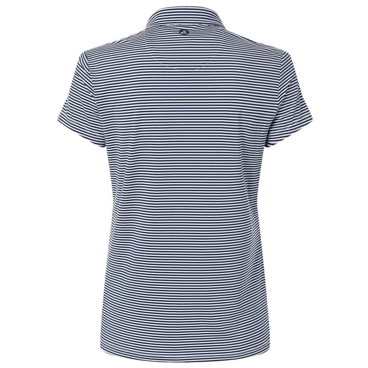 Swannies Women's Navy White Kayla Striped Polo