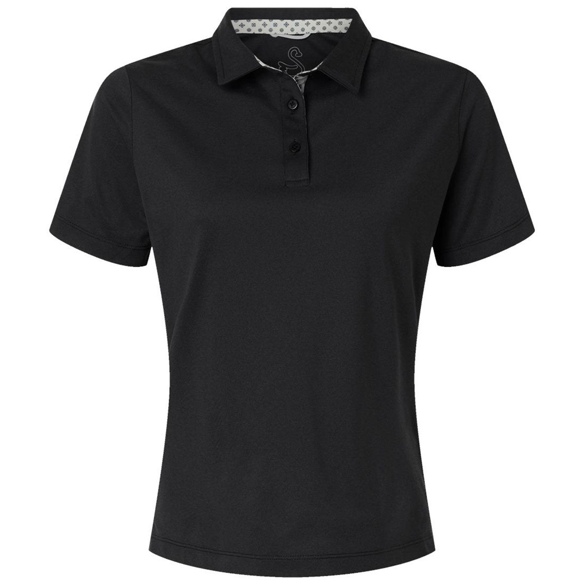 Swannies Women's Black Heather Ella Polo