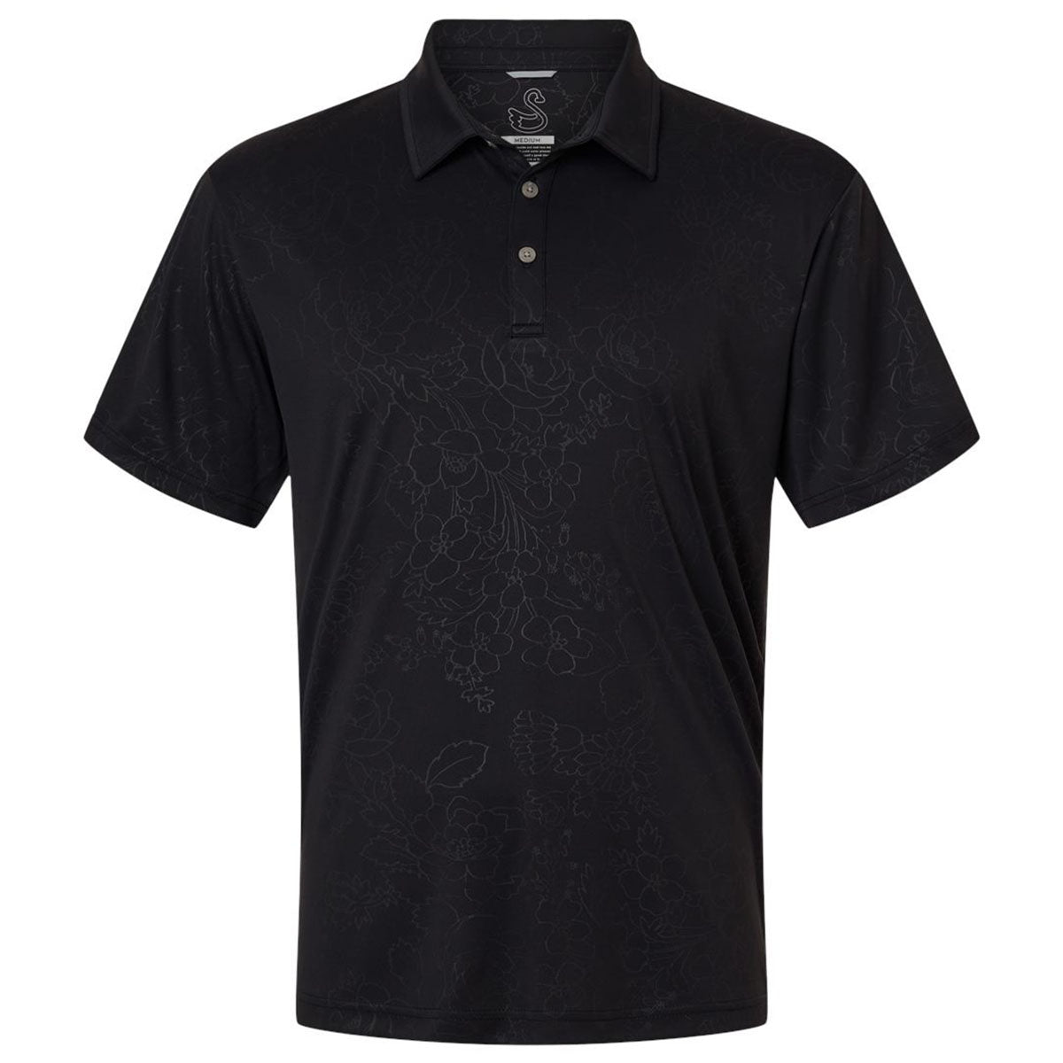 Swannies Men's Black Ehrman Polo