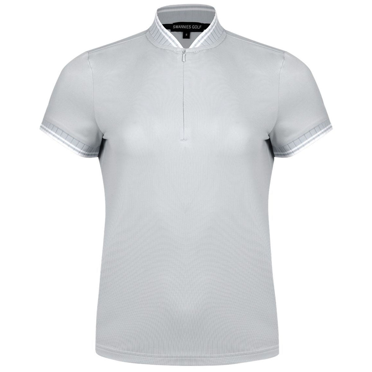 Swannies Women's Grey Tara Tipped Polo