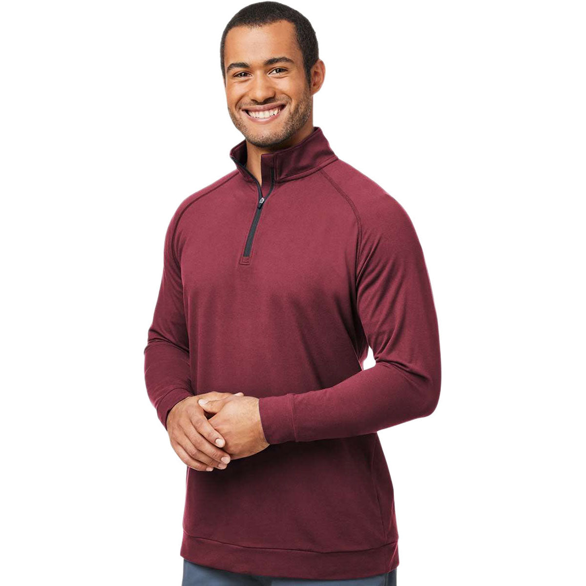 Swannies Men's Maroon Colt Quarter-Zip Pullover