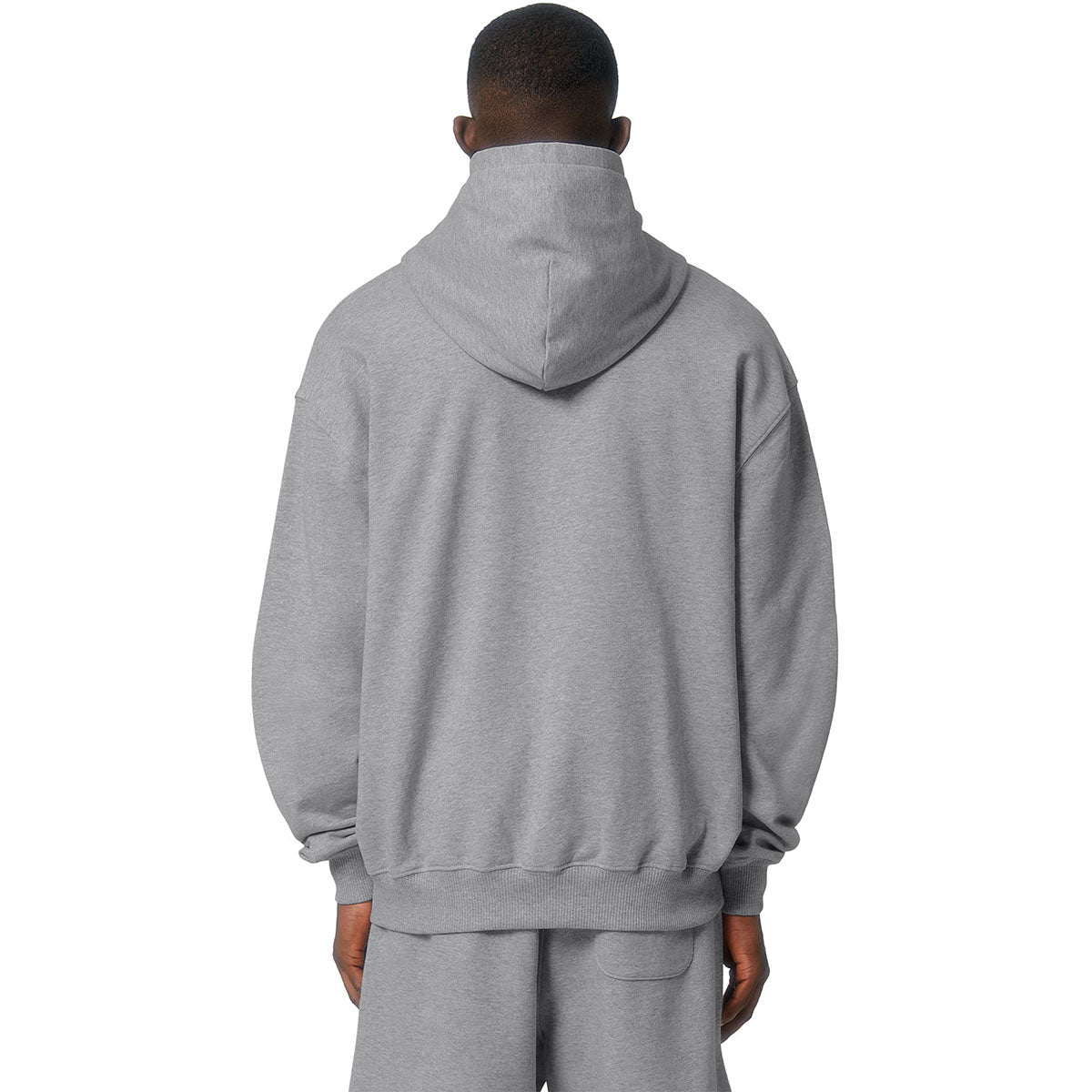 Stanley/Stella Unisex Heather Grey Cooper Dry Hooded Sweatshirt
