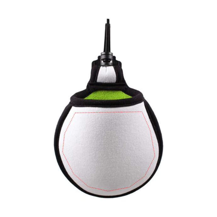 Toddy Black Trim/Light Green Plush Gear Featherlite Golf Ball Cleaner