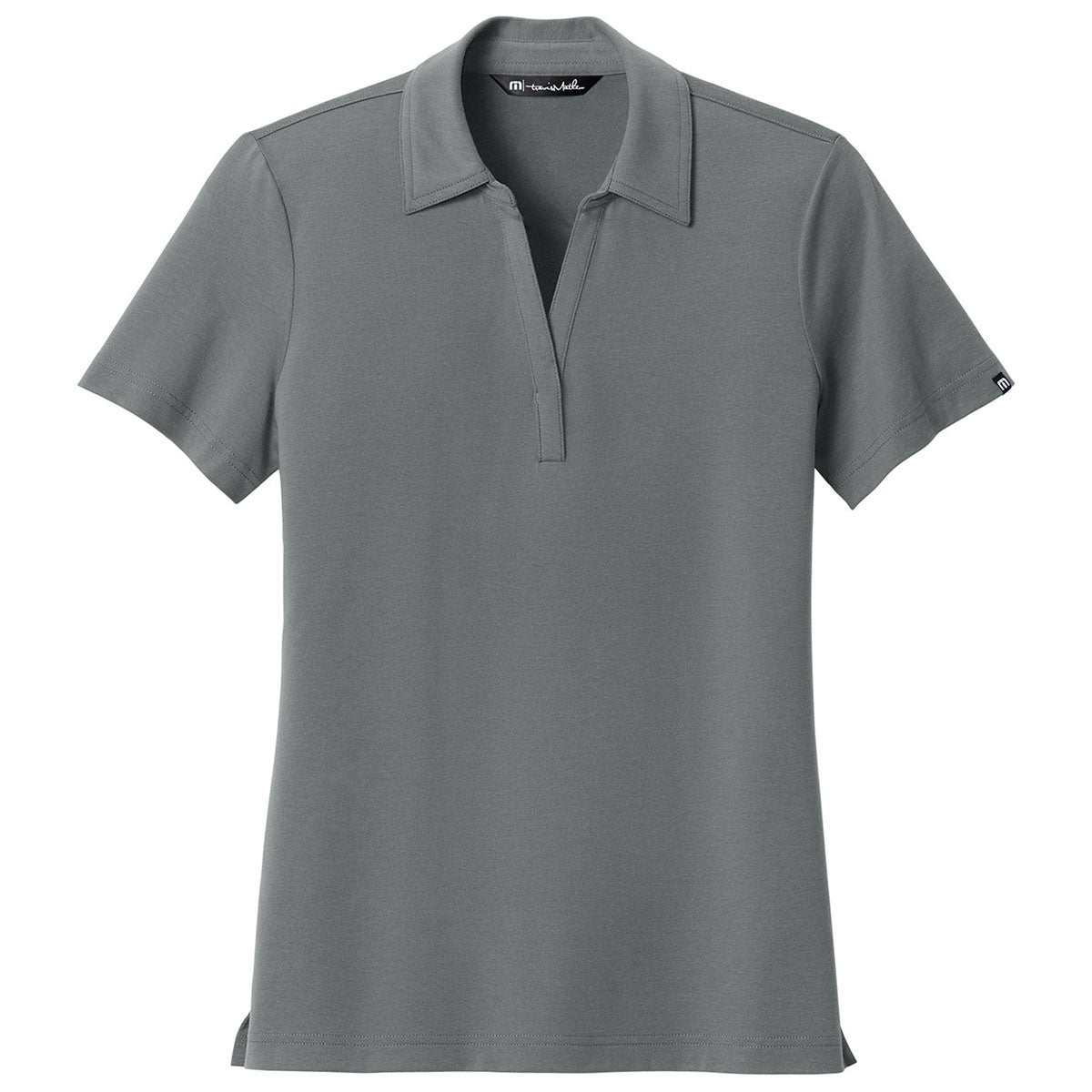 TravisMathew Women's Quiet Shade Grey Glenview Solid Polo
