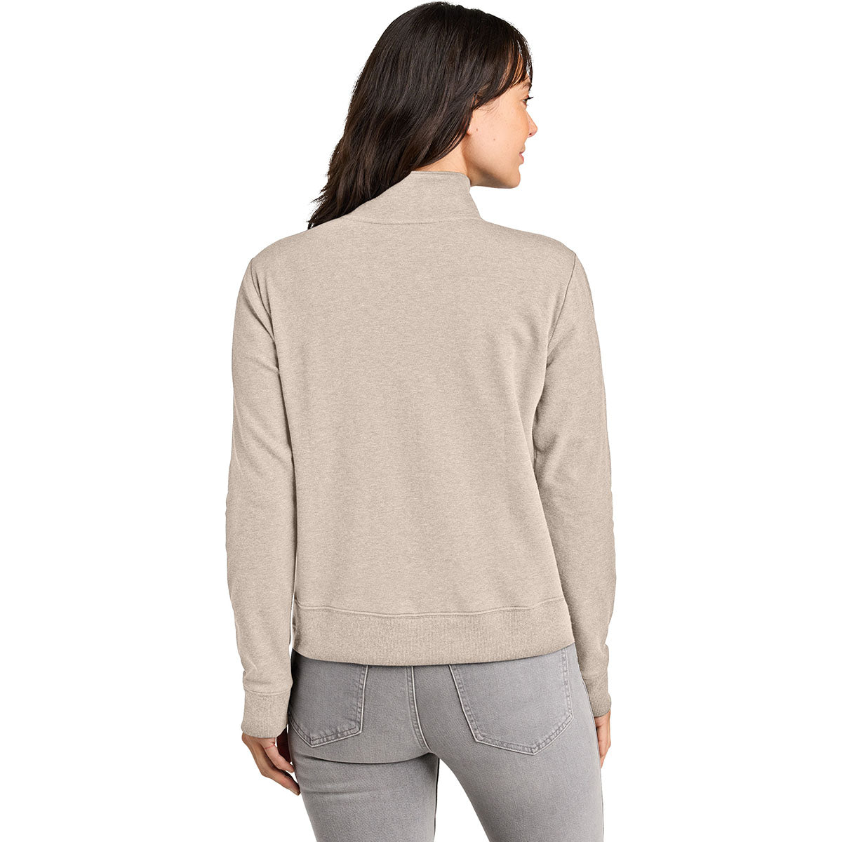 TravisMathew Women's Natural Heather Ocean Villa 1/4-Zip