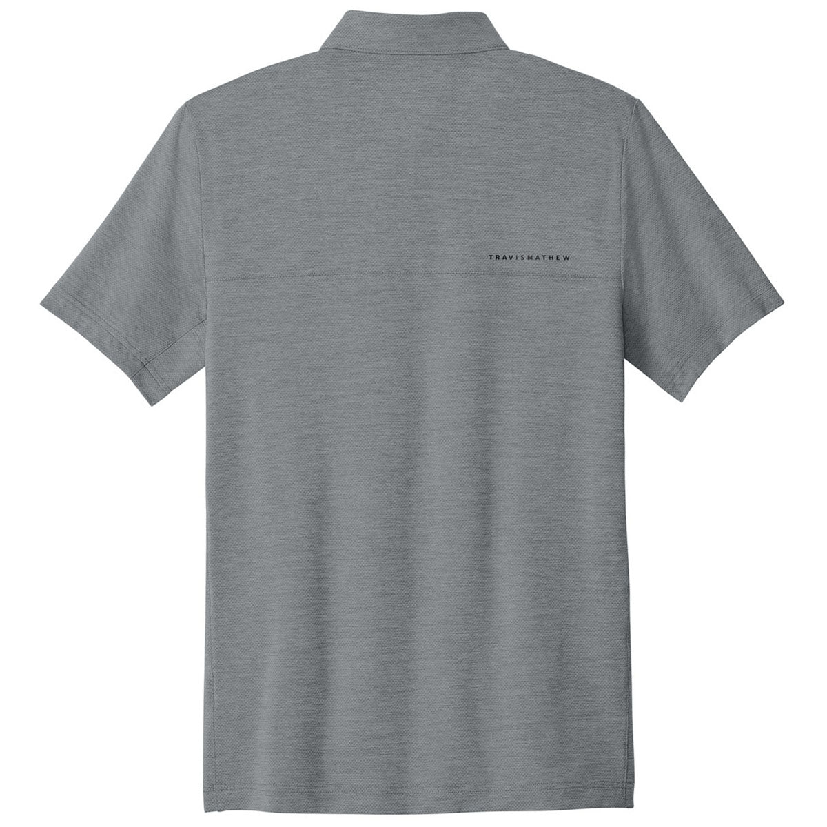 TravisMathew Men's Quiet Shade Grey Heather Onward Polo