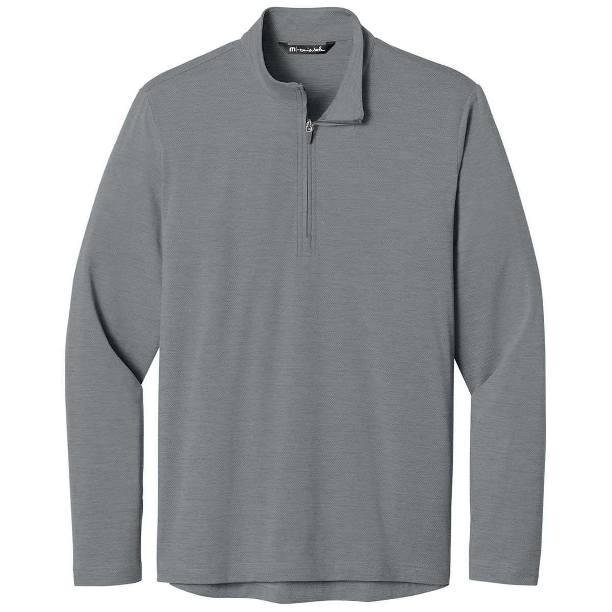 TravisMathew Men's Quiet Shade Grey Heather Onward 1/4-Zip
