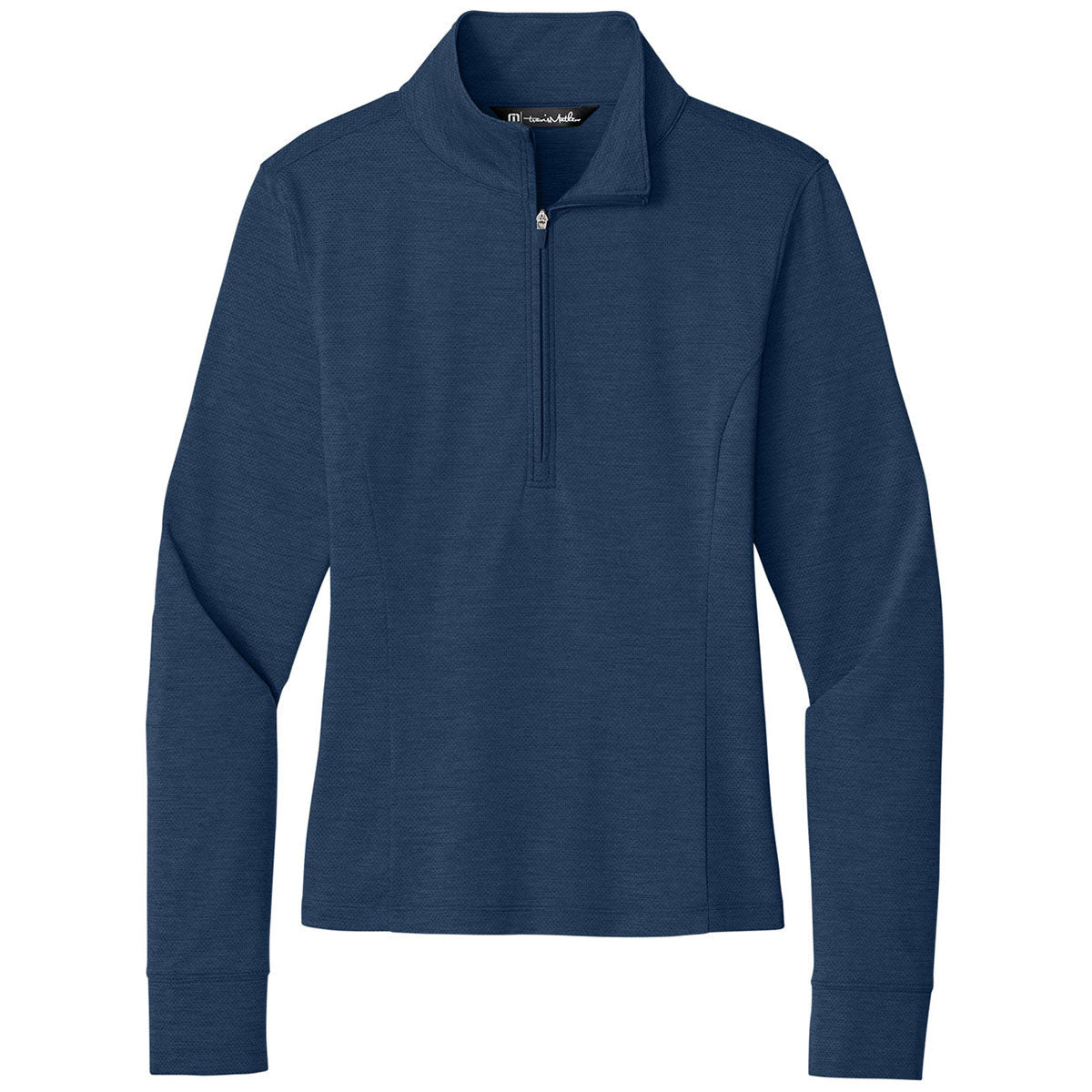 TravisMathew Women's Navy Heather Onward 1/2-Zip