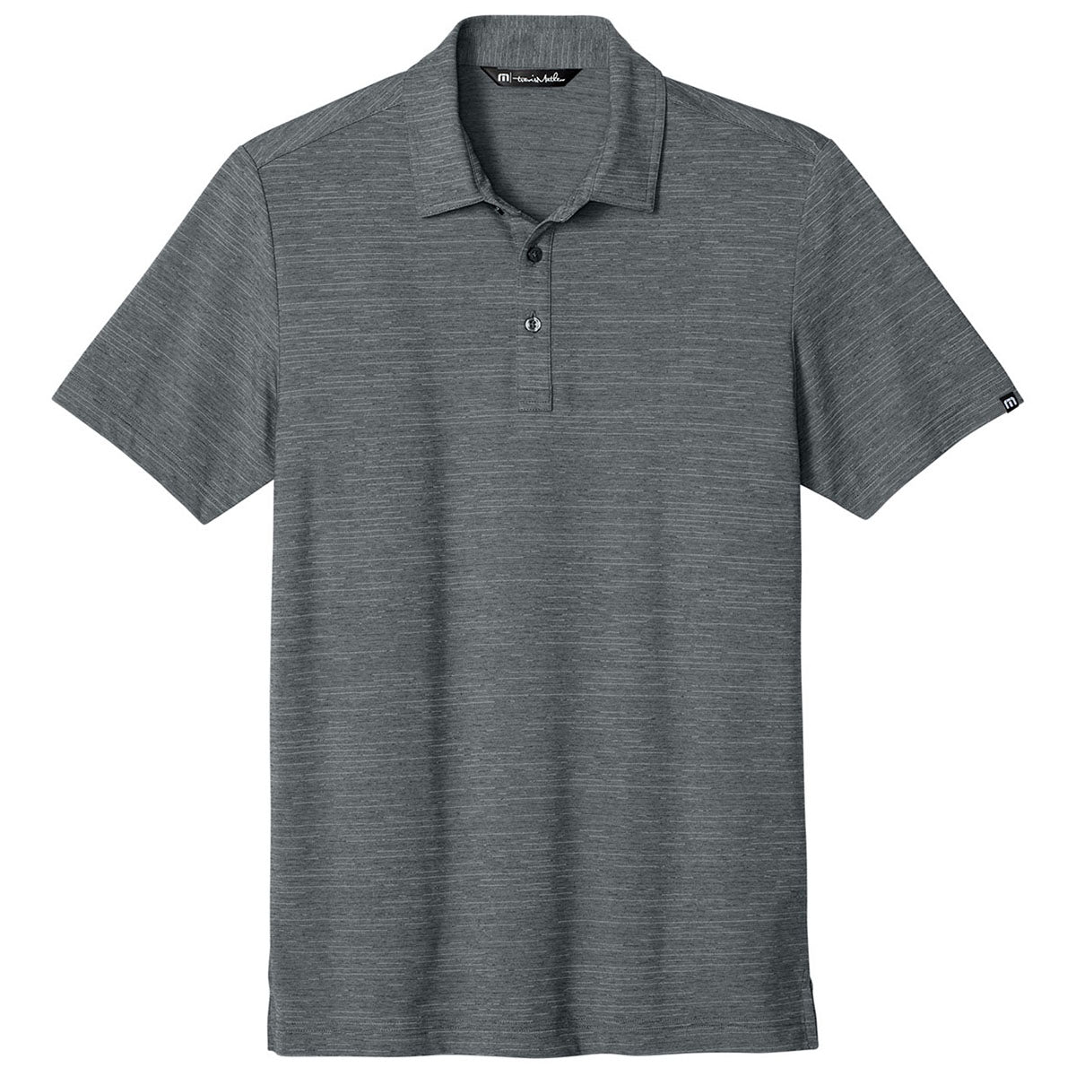 TravisMathew Men's Grey Heather Crestview Polo