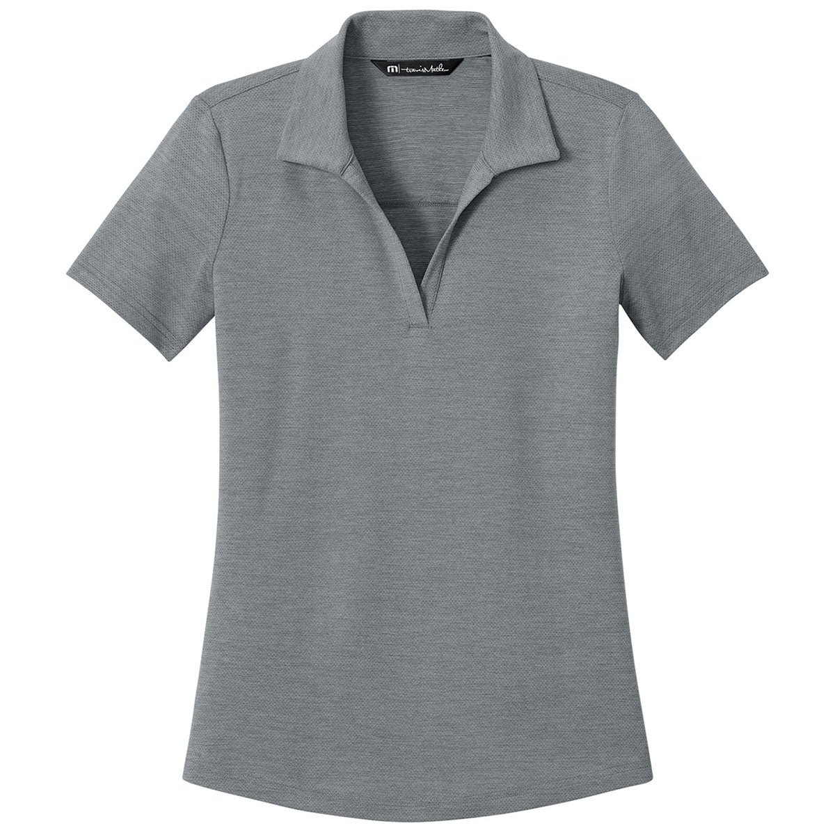 TravisMathew Women's Quiet Shade Grey Heather Onward Polo