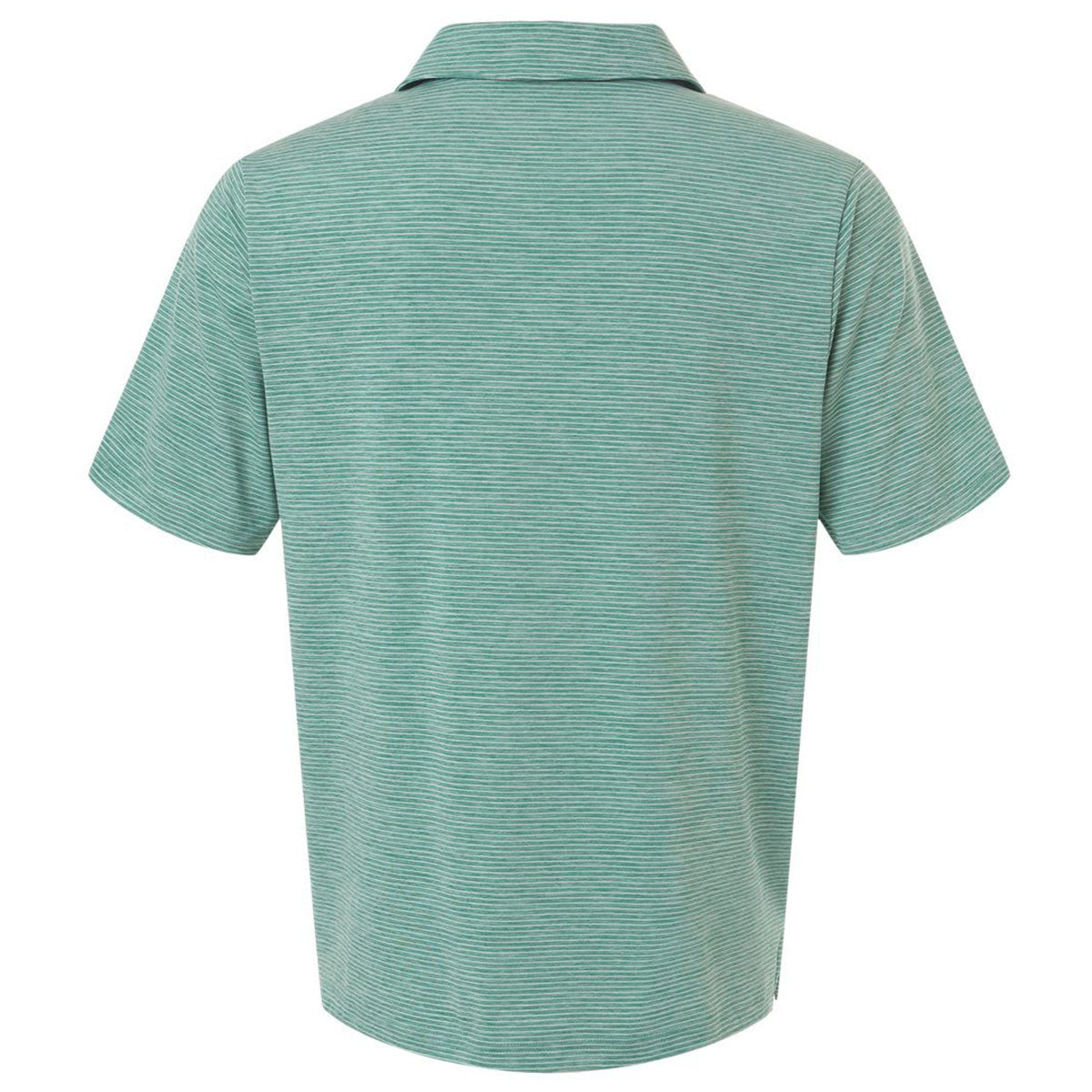 Team 365 Men's Sport Forest Heather/White Relay Heathered Stripe Polo