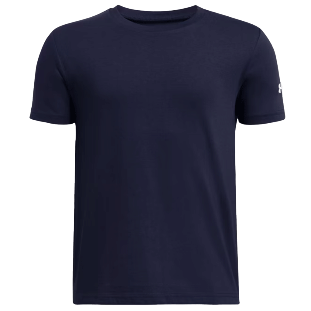 Under Armour Boy's Midnight Navy/White Short Sleeve