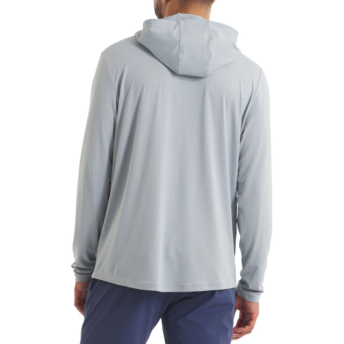 UNRL Men's Cadet Grey Ultra Hooded Long Sleeve