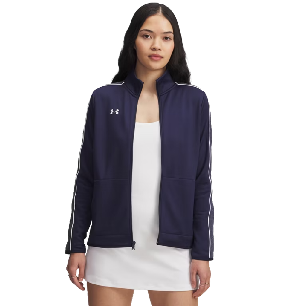 Under Armour Women's Midnight Navy/White Command Warm Up Full-Zip