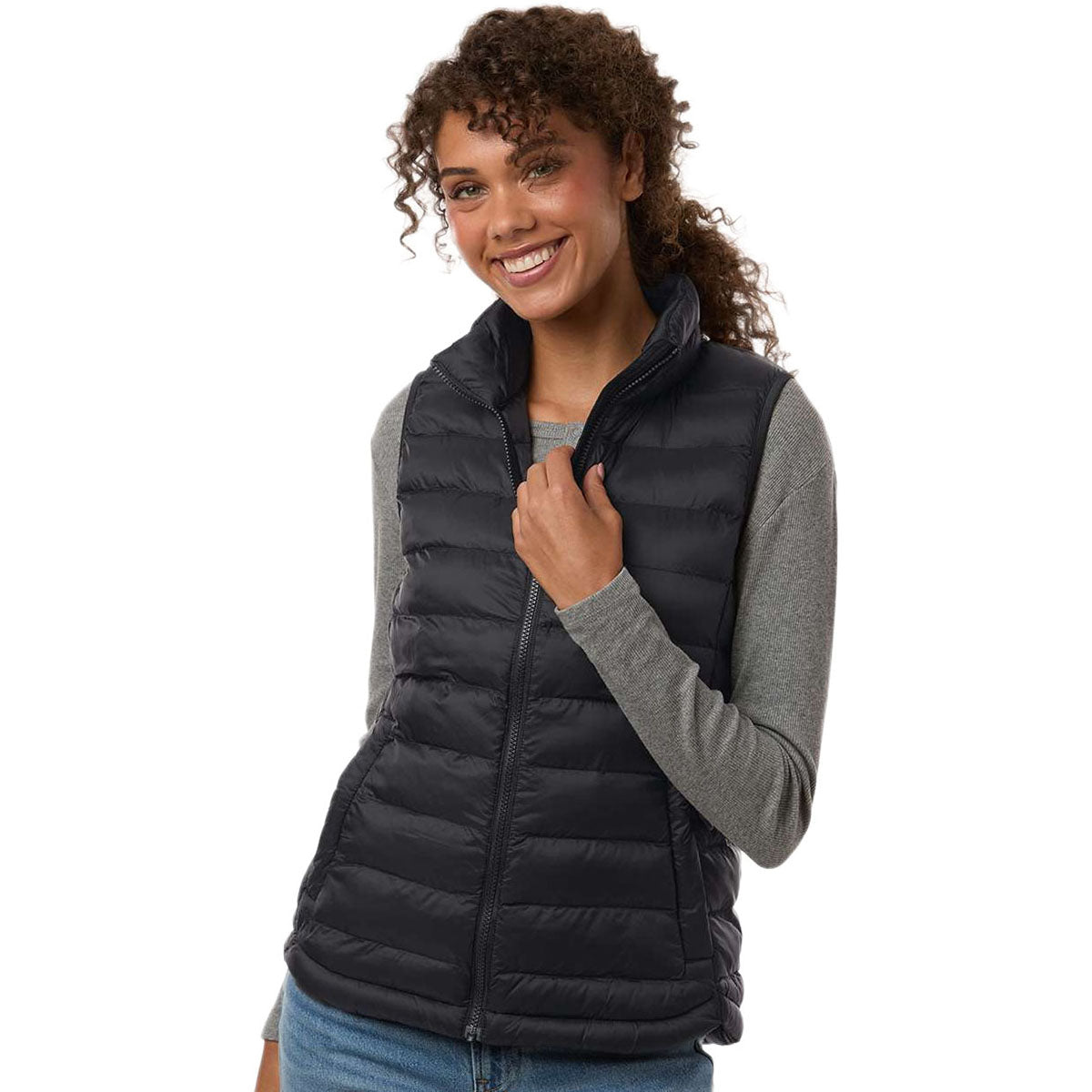 Weatherproof Women's Black Lightweight Poly-Filled Packable Vest