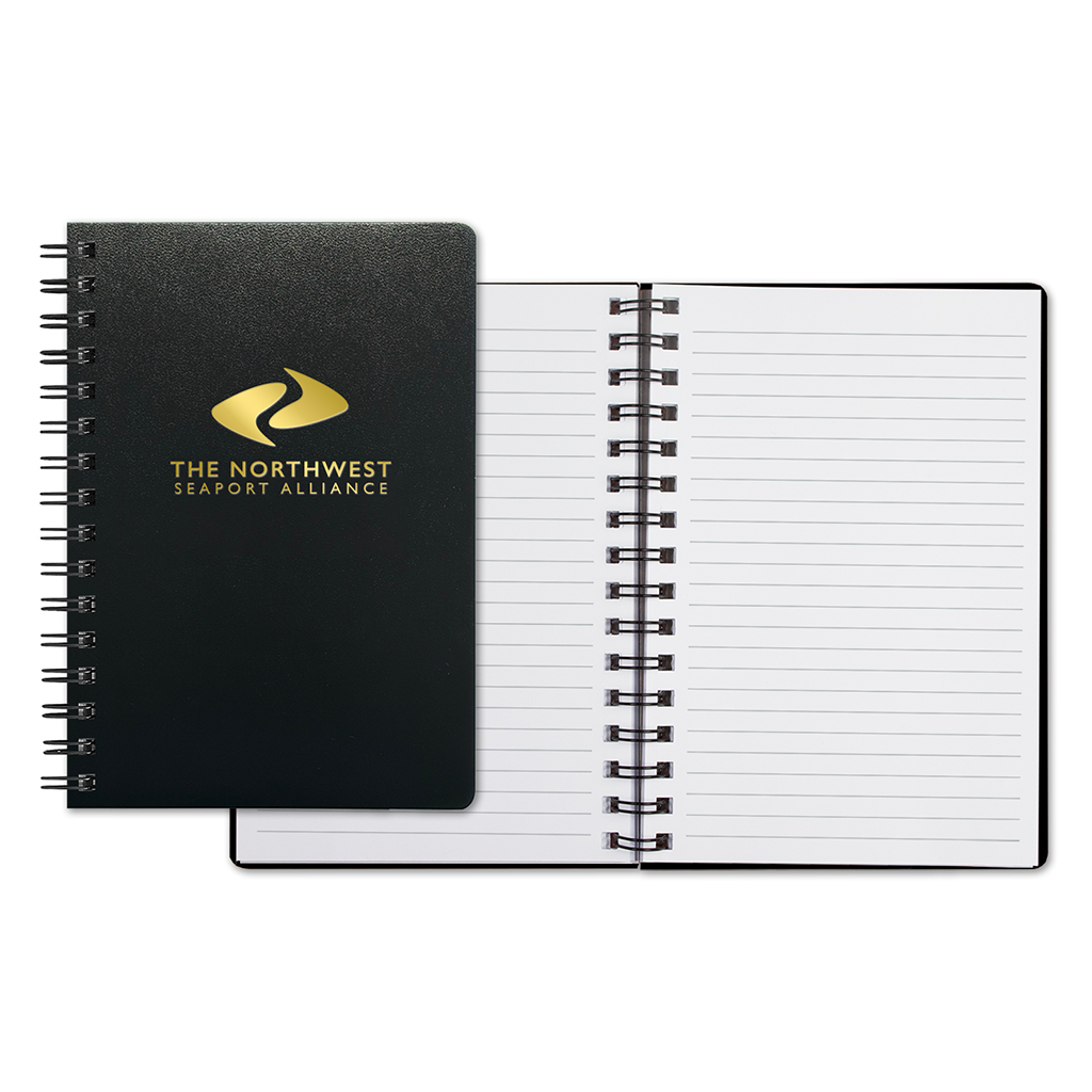 Castelli Black WireO Flex Slimline Medio White Lined Pg Journal