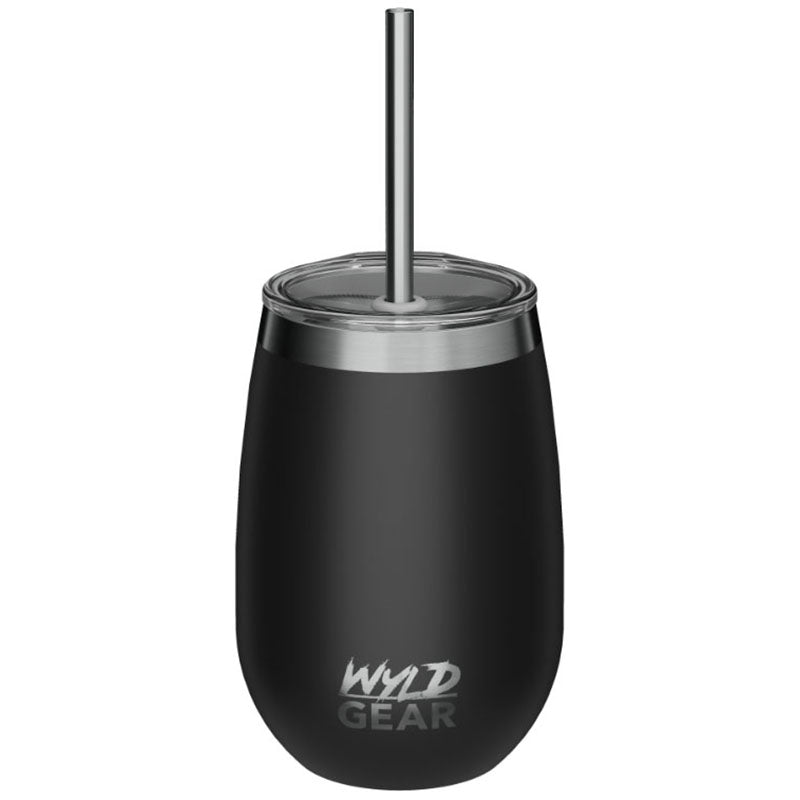 Wyld Gear Black Whiskey & Wine 12oz 2-Lid Cup