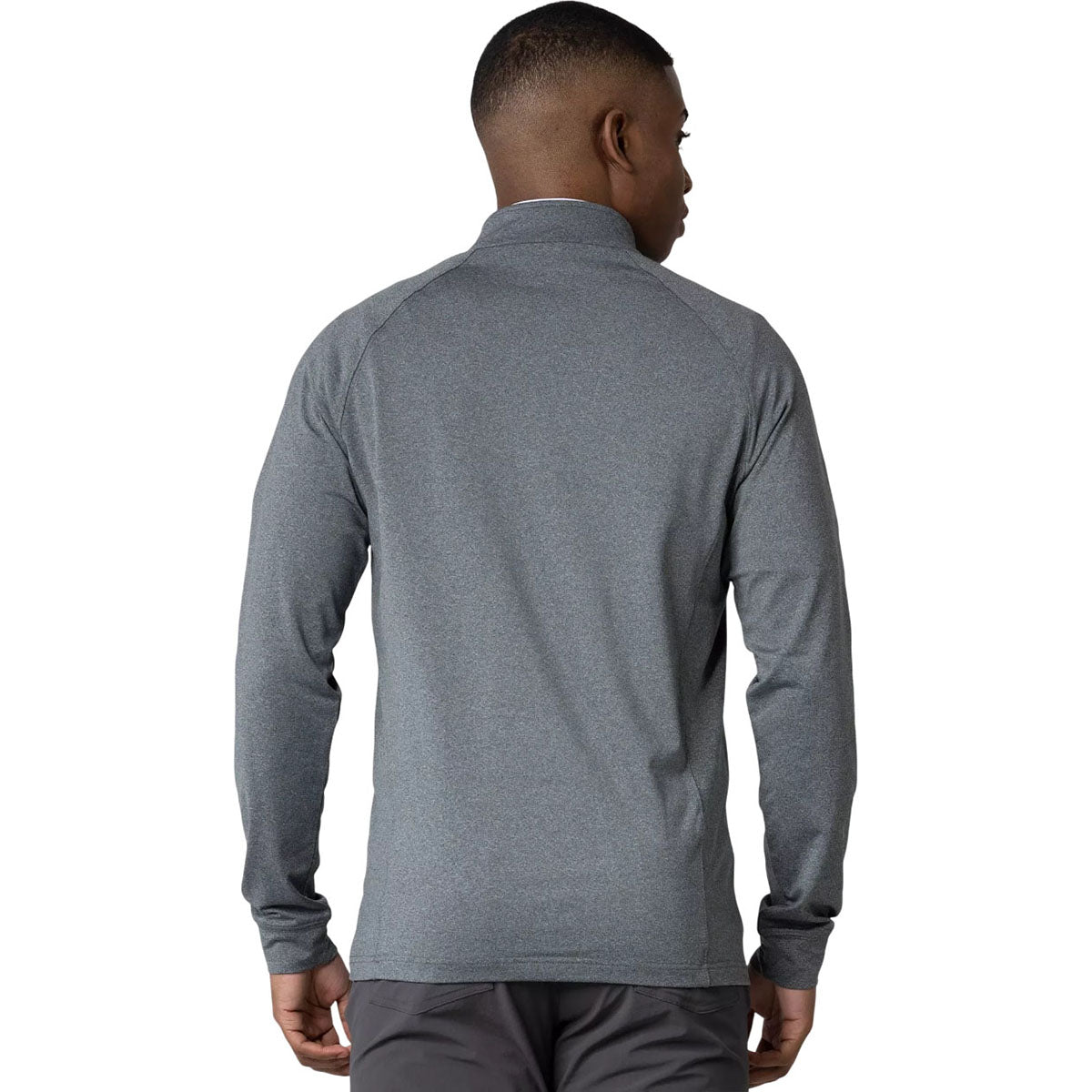 Levelwear Men's Heather Charcoal Calibre Recycled Quarter Zip