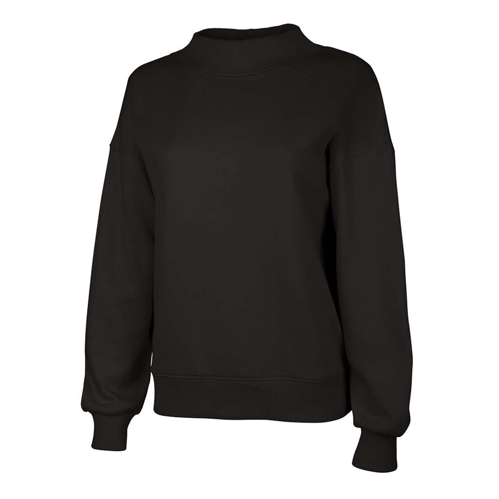 Charles River Women's Black Willow Mock-Neck Sweatshirt