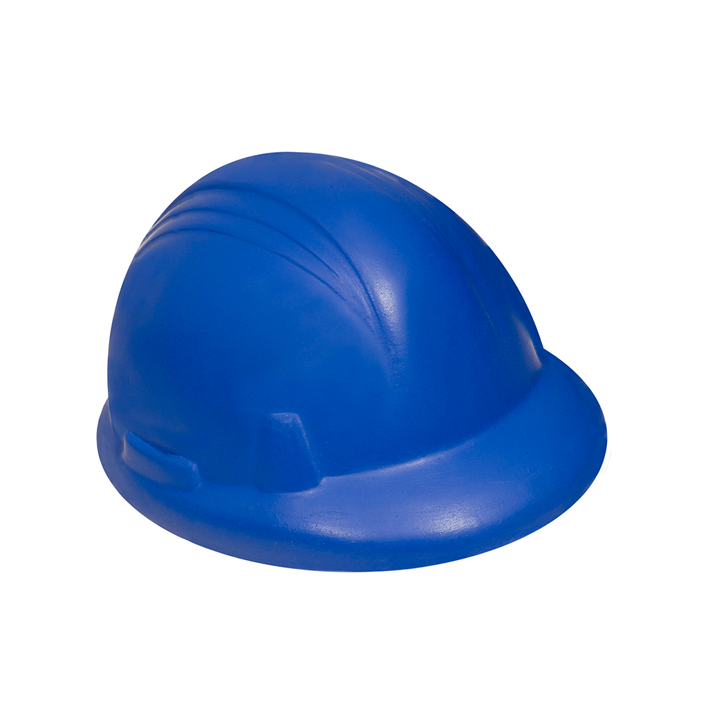 Primeline Blue Construction Hard Hat Shape Stress Ball