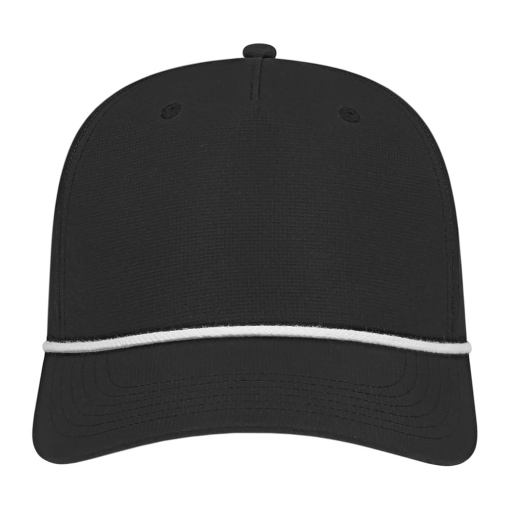 Cap America Black/White Athletic Rope Cap