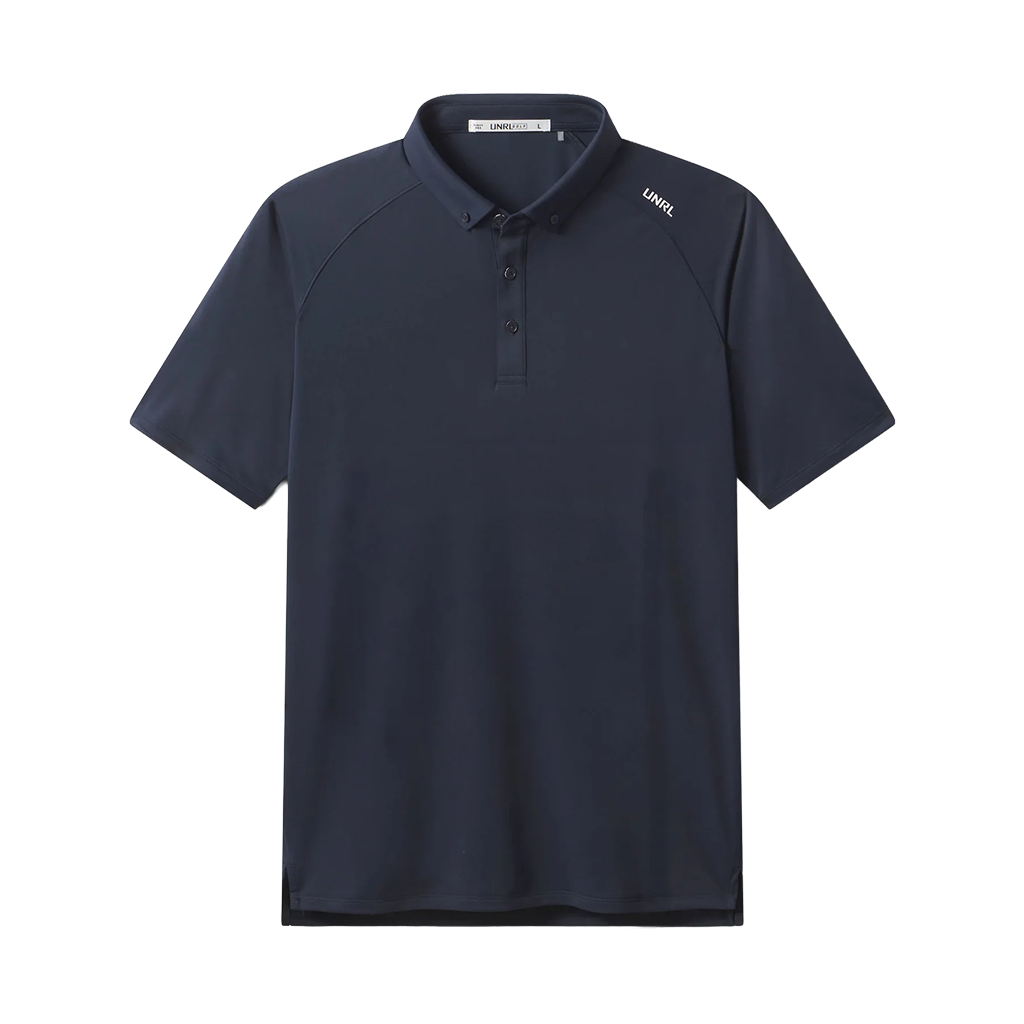 UNRL Men's Navy Pique Pro Polo