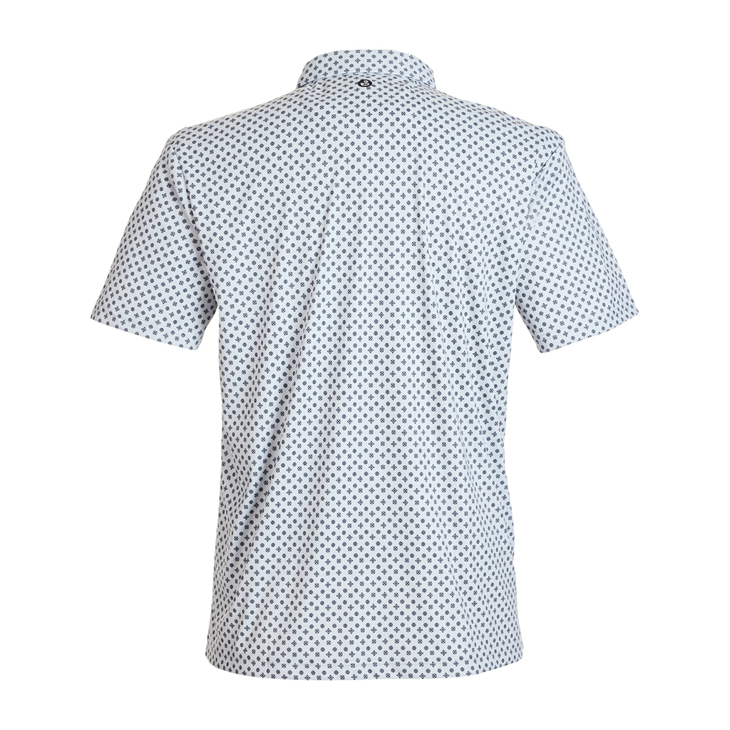 Swannies Golf Glacier/Black Men's Hazelwood Polo