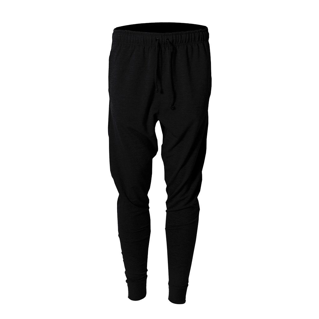 BAW Men's Black Tri-Blend Performance Jogger Pant