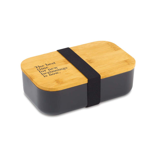 48-Hour Gemline Black Satsuma Bento Lunch Box