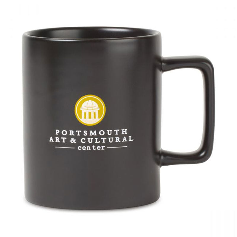 48-Hour Gemline Matte Black Soleil Ceramic Mug - 12 oz.