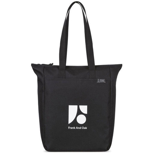48-Hour Gemline Black Renew rPET Zippered Tote