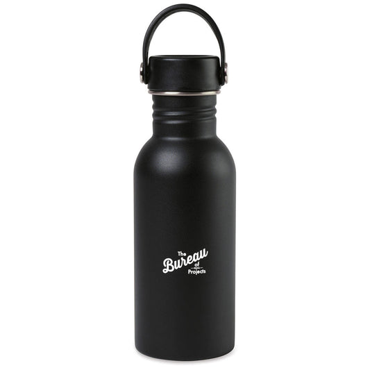 48-Hour Gemline Black Arlo Classics Stainless Steel Hydration Bottle - 17 Oz.