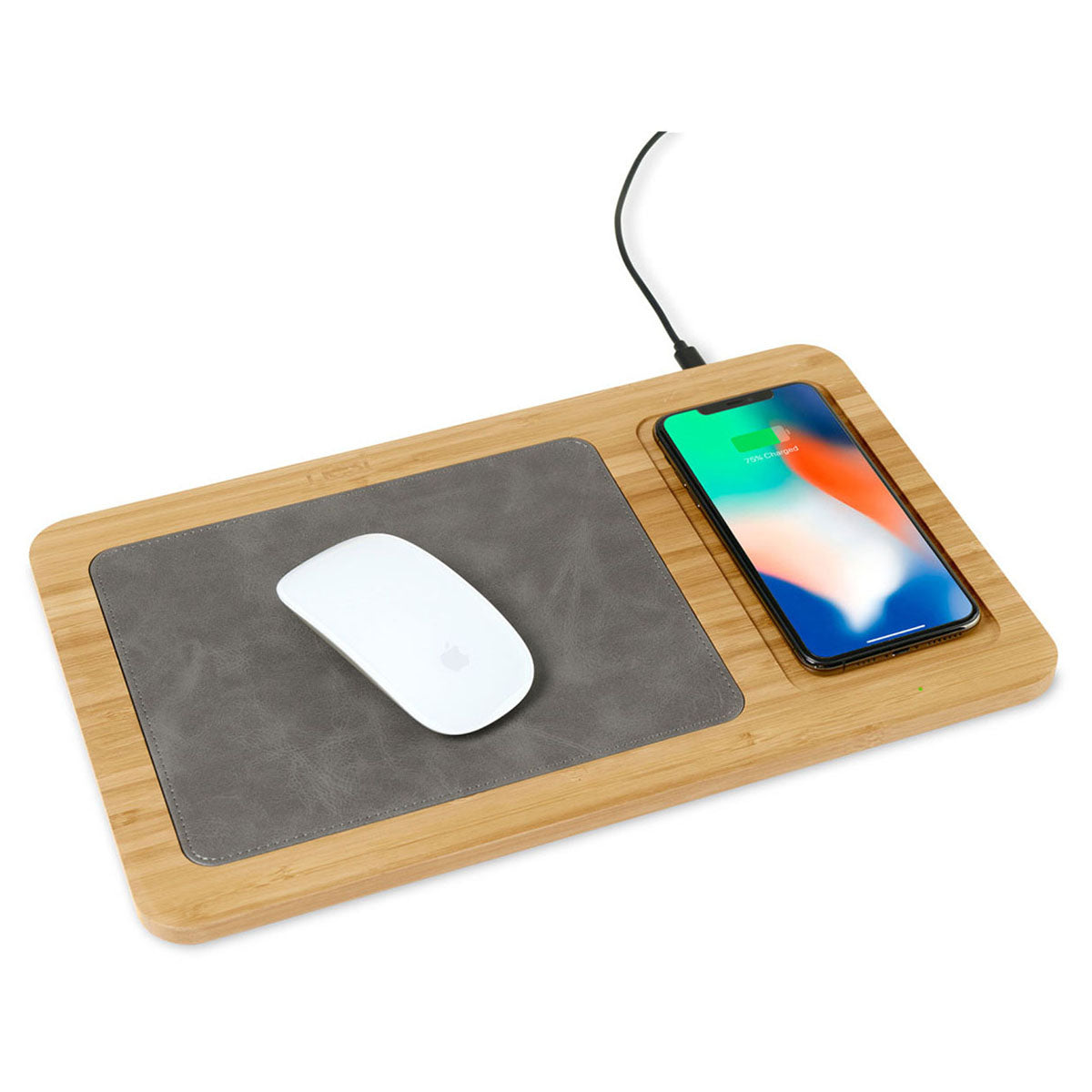 48-Hour Gemline Auden Bamboo Wireless Charging Mouse Pad