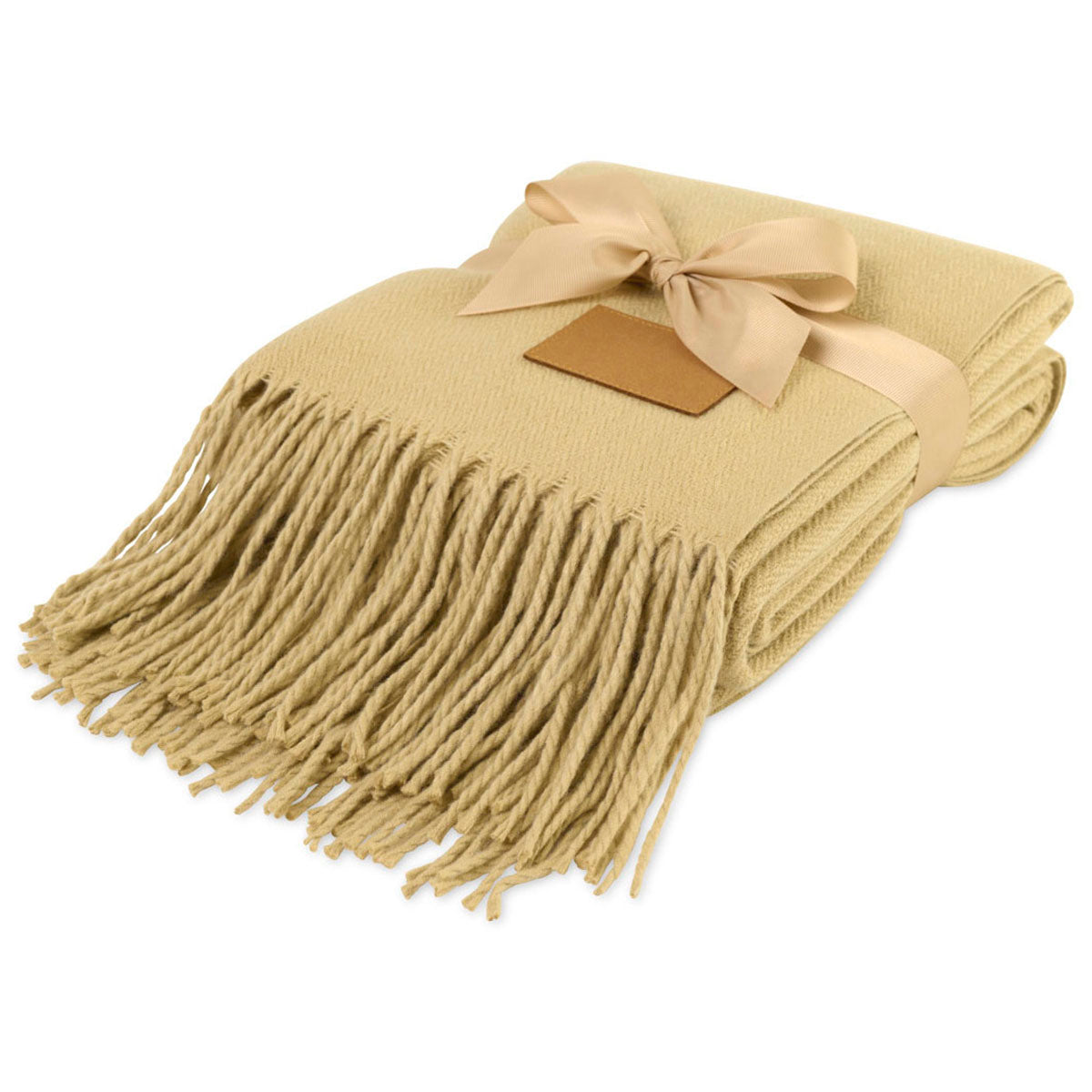 48-Hour Gemline Fawn Herringbone Everlasting Throw Blanket