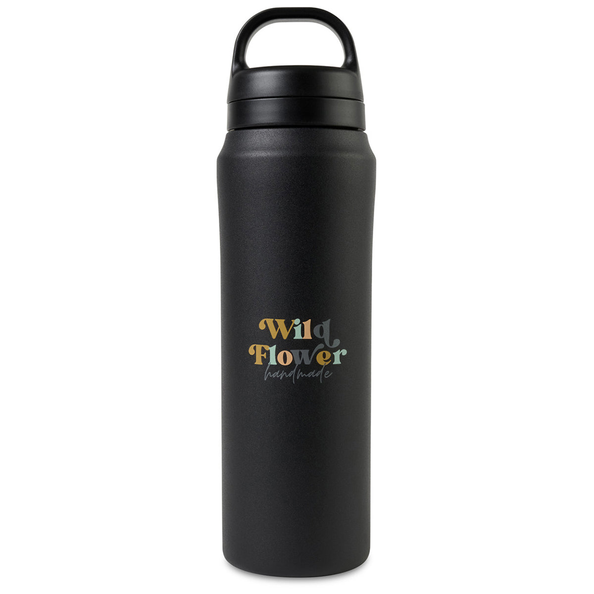 48-Hour Aviana Black Rowan Recycled Water Bottle - 16 Oz.