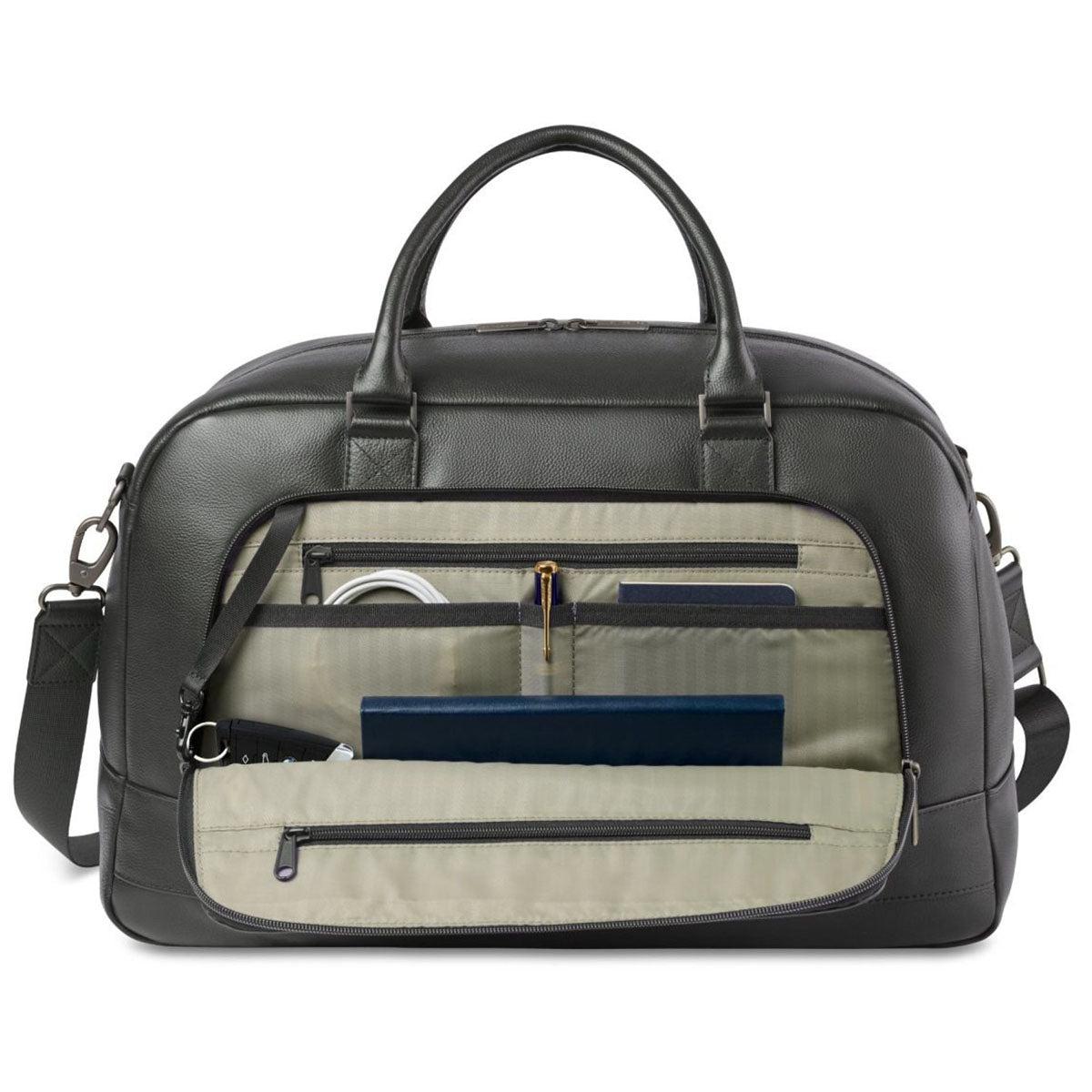 Samsonite Black Leather Weekender