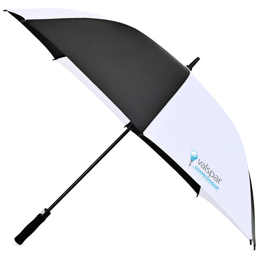 Elements Black/White 60" Recycled Auto Open Golf Umbrella