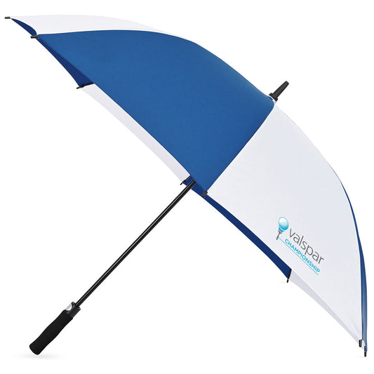 Elements Royal/White 60" Recycled Auto Open Golf Umbrella