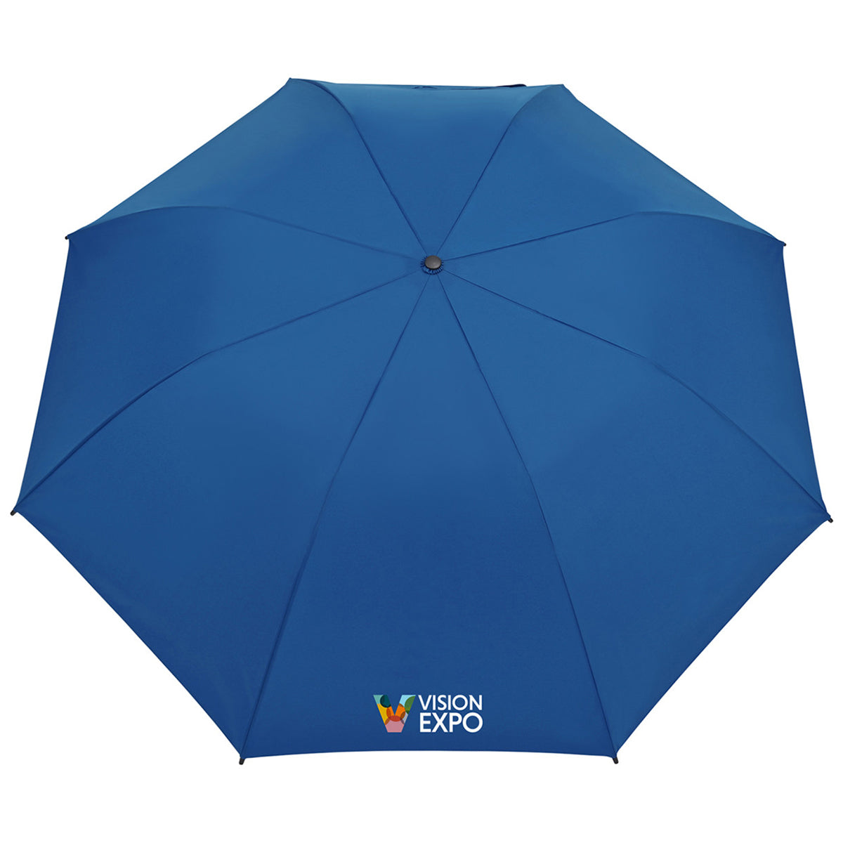 Elements Royal Blue 58" Recycled Auto Open Travel Folding Umbrella