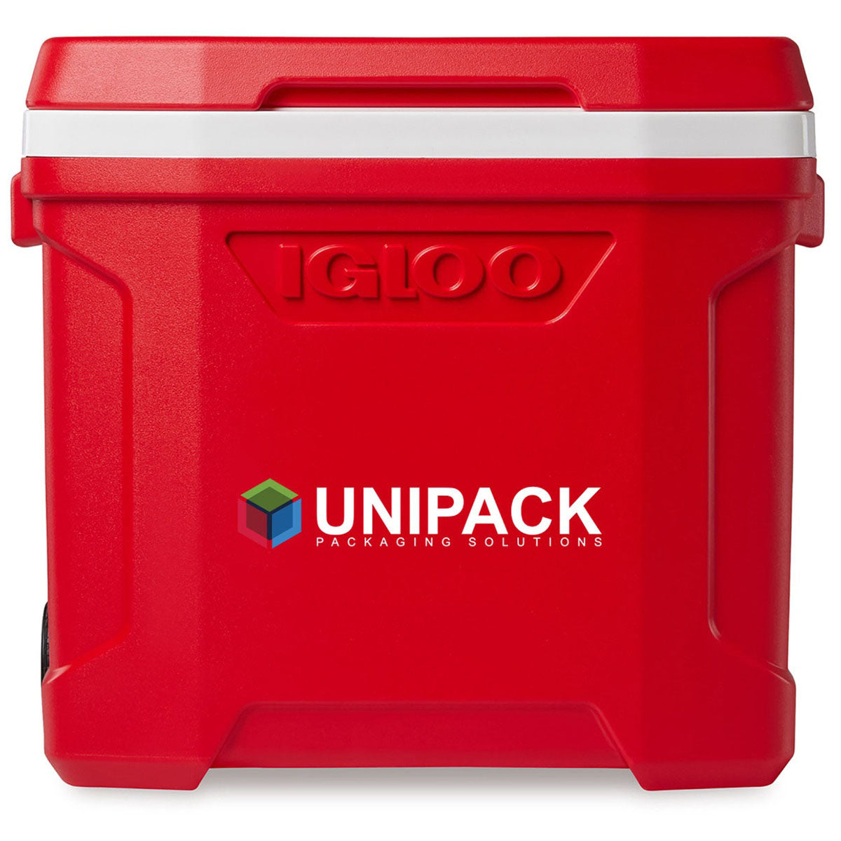 Igloo White-Red Star Profile II 28 Qt Roller Cooler