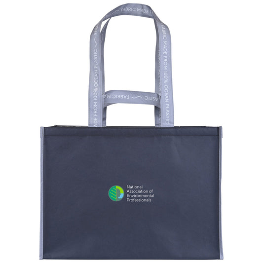 Out of the Ocean Black Reusable XL Shopper with Click N' Stay