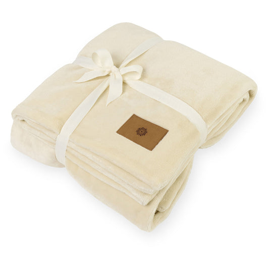 48-Hour Gemline Chalk Mink Ever Soft Throw Blanket