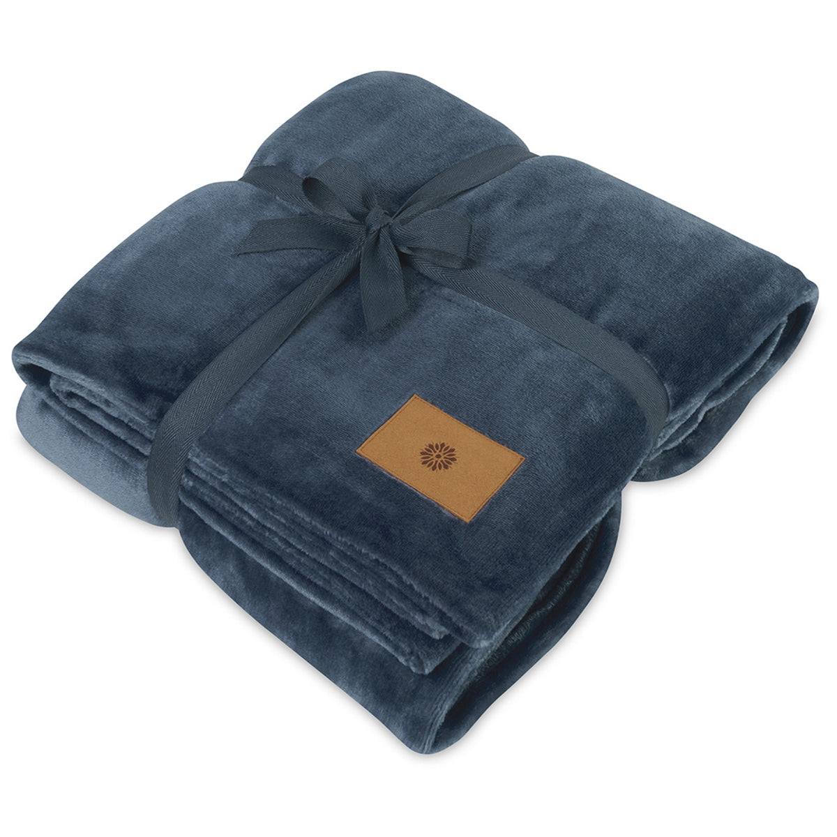 48-Hour Gemline Vintage Indigo Mink Ever Soft Throw Blanket