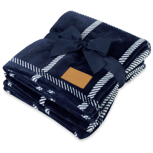 48-Hour Gemline Airy Lodge Blue Elegant Lodge Throw Blanket