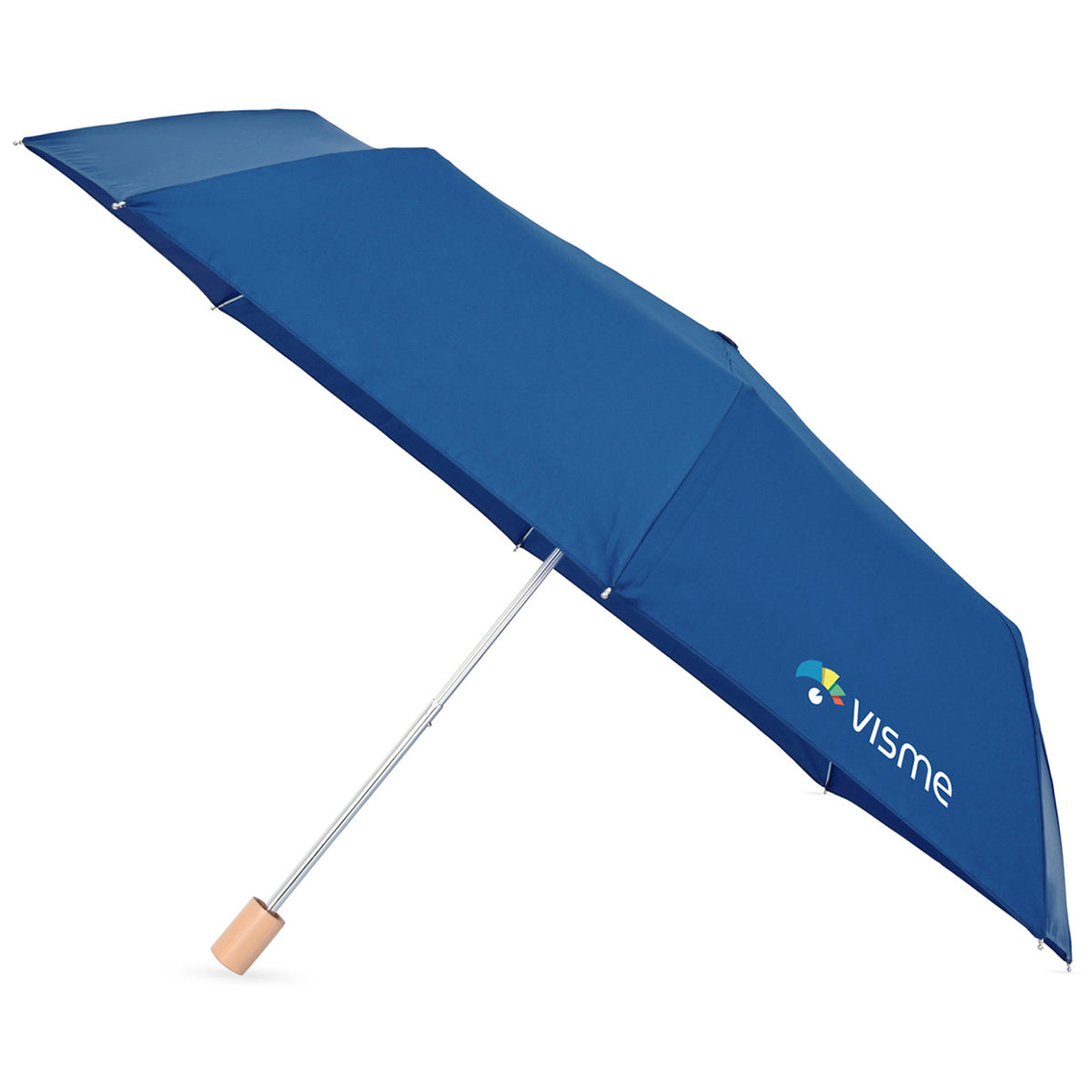 Elements Royal Blue 43" Recycled Manual Folding Umbrella